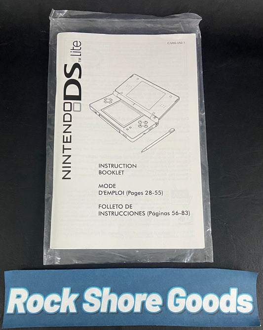 Nintendo DS Lite: Instruction Booklet (Replacement Manual)