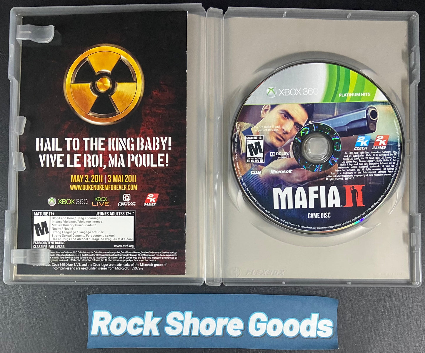 Mafia II Platinum Hits (Xbox 360, 2010)